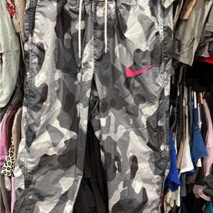 Nike Camo Sweatpants - Gray and Pink